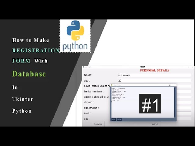 Application from using python with database