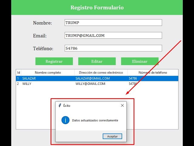 CRUD EN PYTHON Y SQL SERVER TRABAJANDO EN CAPAS  PARTE  2   EDITAR