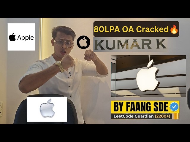 Apple asks shockingly💀 hard Tree DSA Question for 80LPA SWE Role!!