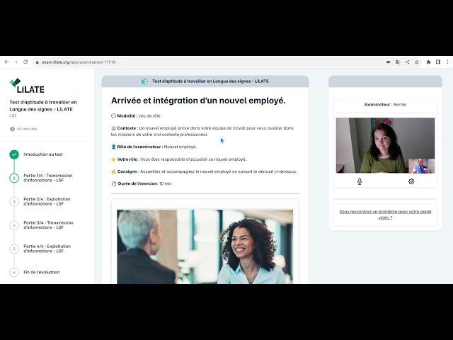 Test LILATE LSF Langue des Signes Française