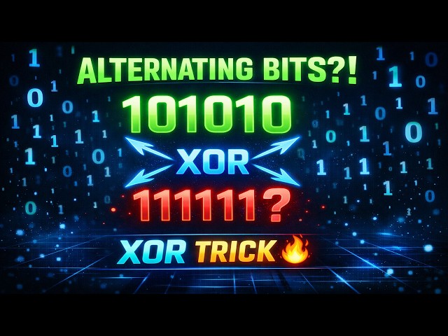 Leetcode 693. Binary Number with Alternating Bits  | Java Bit Manipulation Interview Guide