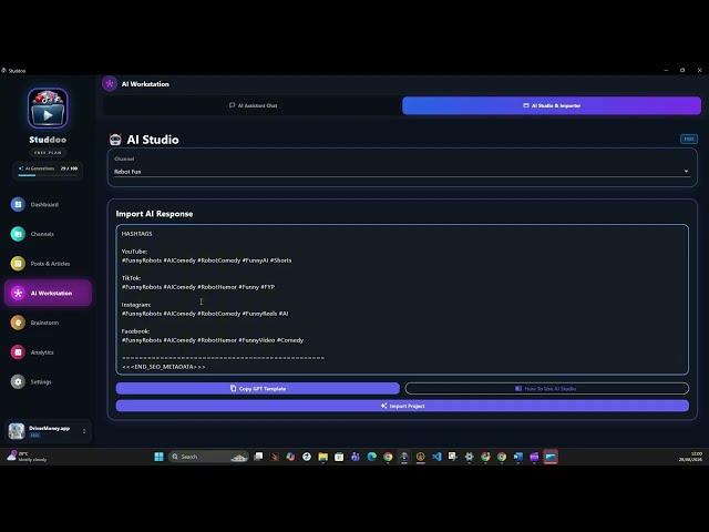 Studdoo Tutorial #1 — AI Video Project Setup