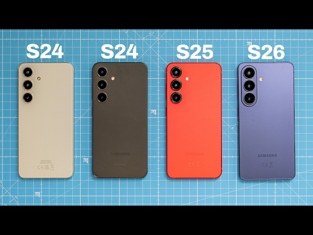 Galaxy S26 vs. S25 vs. S24 Exynos / Snapdragon: ¡Batería, rendimiento y cámara!