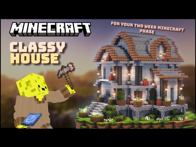 Classy Minecraft house for your two week phase