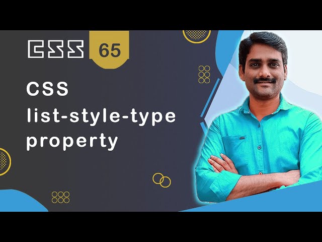 CSS list-style-type Property - CSS Tutorial 65 🚀