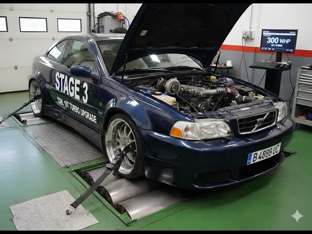 Volvo c70 2.3 T5 Manuel 300whp ARD Tuning Stage 3 Dyno Pull
