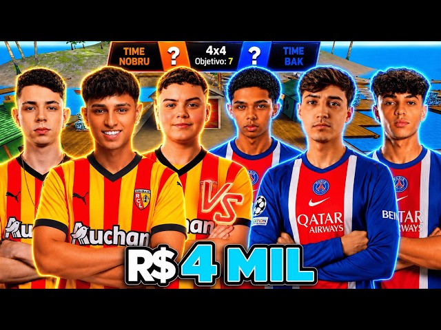 MANOMAX INVADIU A CALL DO NOBRU! 😱 4X4 APOSTADO R$4 MIL (MD3) TIME PHZIN vs TIME BAK