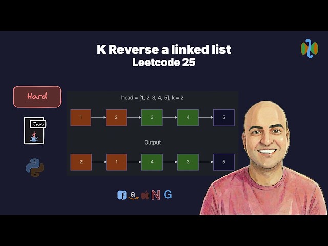 Reverse Nodes in k-Group - Leetcode 25 | The Boundary + Anchor Trick (Java & Python)