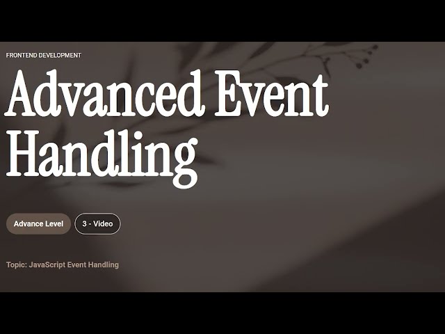 Frontend | LC Academy |  Advance level | Episode-3