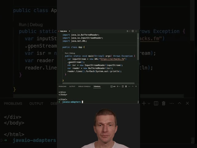 The java.io Package and the Adapter Pattern #java #shorts