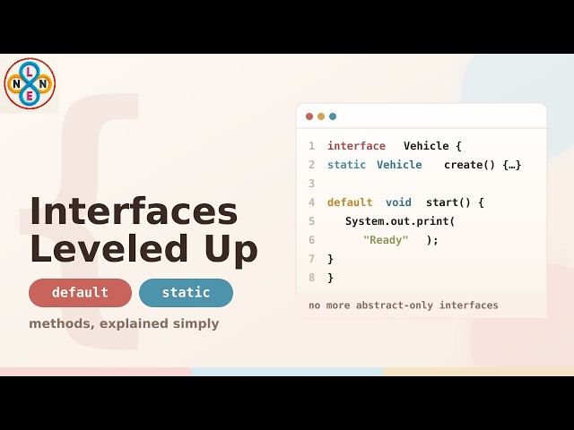 Java 8 - Default and Static Methods