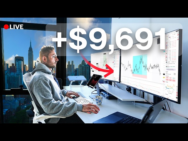 LIVE TRADING CRYPTO - How I Make $9,691 Risking $2k (My 10x Strategy)