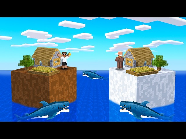 Carry vs Doorbin: Sea Animal Chunk Battle in Minecraft..