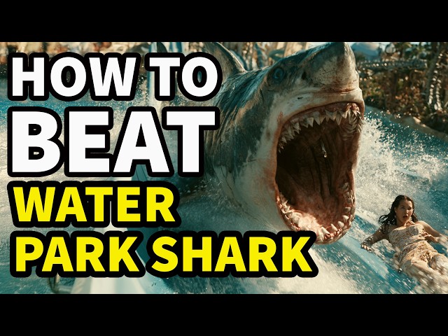 How to Beat THE GREAT WHITE in "Water Park Shark
