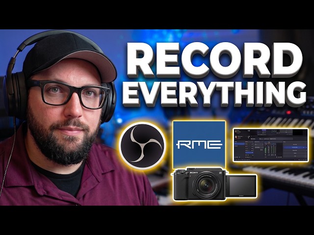 How to Record Multiple Cameras and Sound Sources While Livestreaming! OBS, RME TotalMix,SourceRecord
