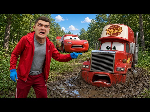 We Found McQueen MACK TRUCK Abandoned After SHOCKING Crash! Lightning McQueen in DANGER!