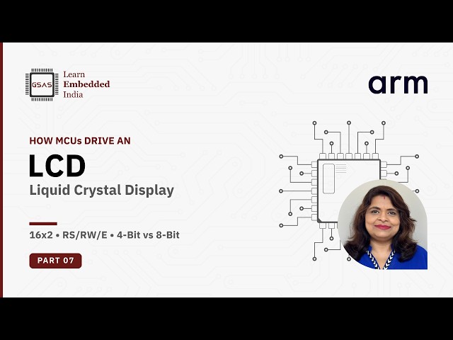 How a MCU Drives an LCD: 16×2 Interfacing, RS/RW/E & 4-bit vs 8-bit | Embedded Systems Series Part 7