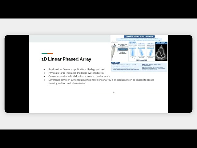 Recording of One Dimensional Array Transducer Designs Sep 13, 2026