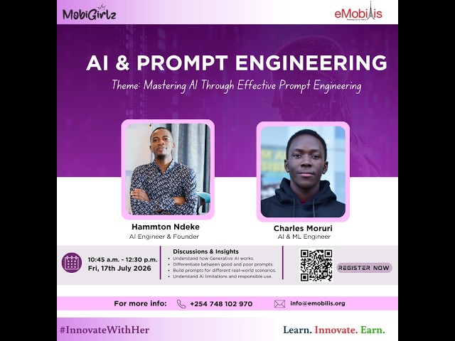 AI and Prompt Engineering Webinar organized by MobiGirlz