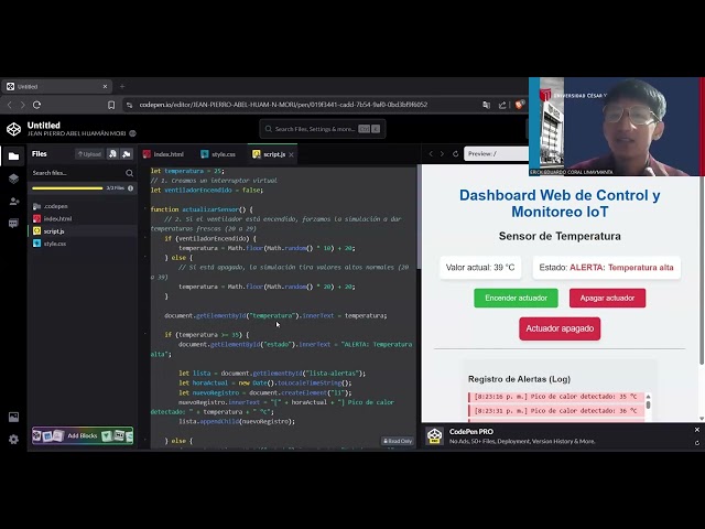 Desarrollo de un Dashboard Web para Control y Monitoreo IoT | Simulación de Sensor y Actuador