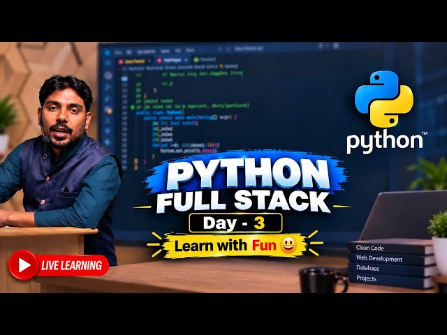 Python full Course | Day - 3 | Core python | #python #pythonforbeginners #pythontutorial 