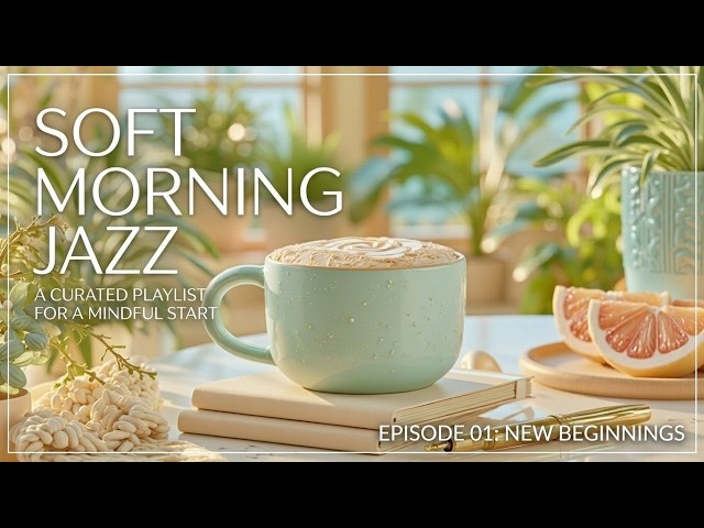 Soft Morning Jazz ~ Chill Café Ambience & Easy Bossa Nova Piano for Positive New Day Start