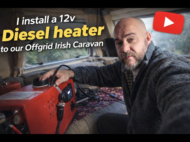 Installing a portable 12 volt diesel heater into a caravan
