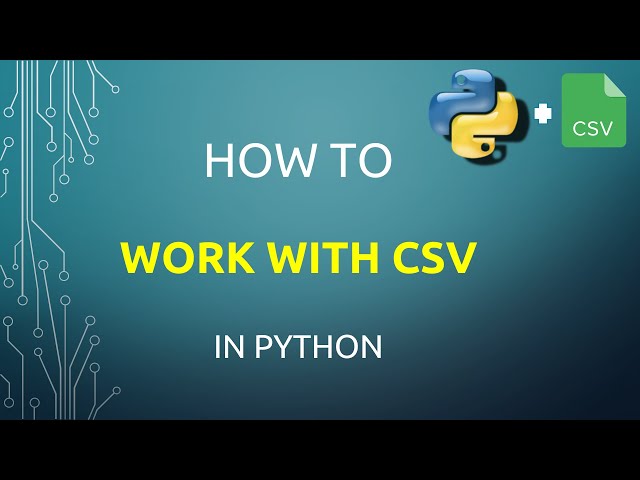 Working with CSV file using Python