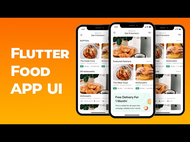 Flutter Food Delivery App UI Tutorial | Complete Responsive Flutter UI Design