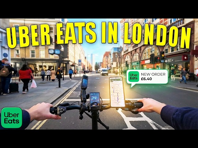 Uber Eats in London... Just Another Day Delivering Food in London POV