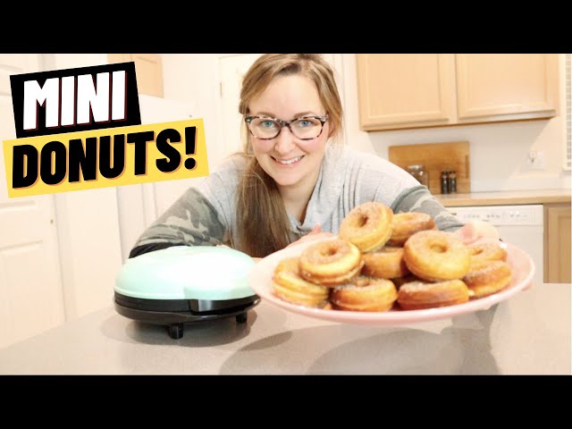 DASH Mini Donut Maker Review and Demonstration 2022 | 7 Donut Maker Machine for Fun Snacks