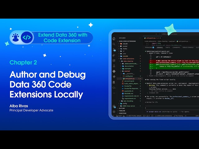 Author and Debug Data 360 Code Extensions Locally | Chapter 2