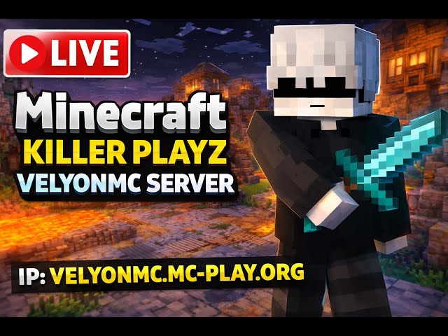 🔴 Velyonmc-mc | Live Survival with D4rkPlayz  ⚔️