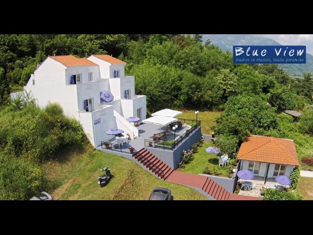 Blue View, studio in Thassos, Skala Potamias, aerial video!