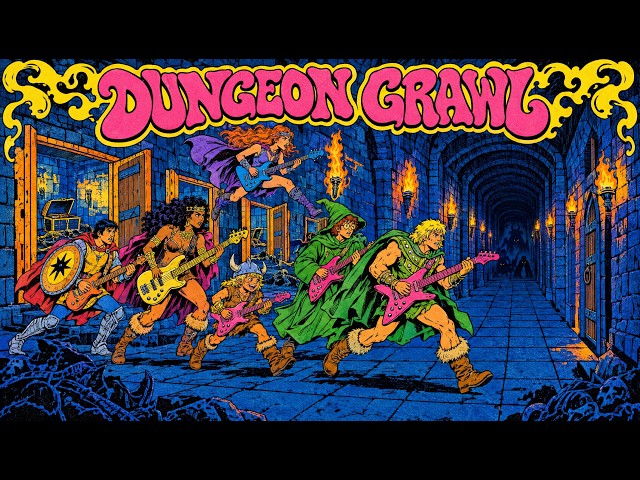 Music to Clear the Dungeon | 80s Heavy Metal & Retro Synthwave D&D Crawl