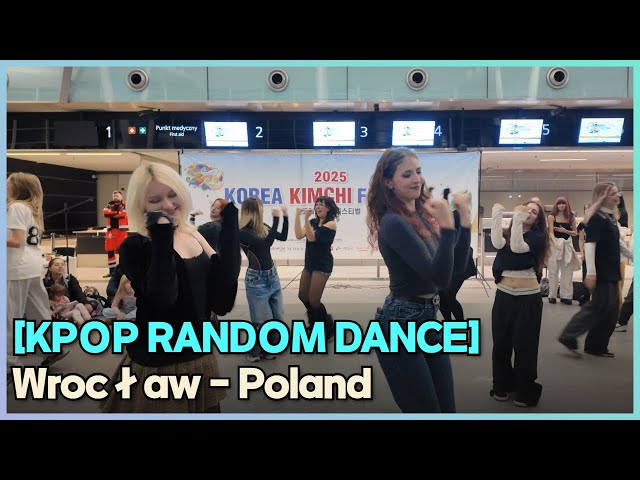 K-POP Random Play Dance at Wrocław Airport | Korea Kimchi Festival Poland 2025