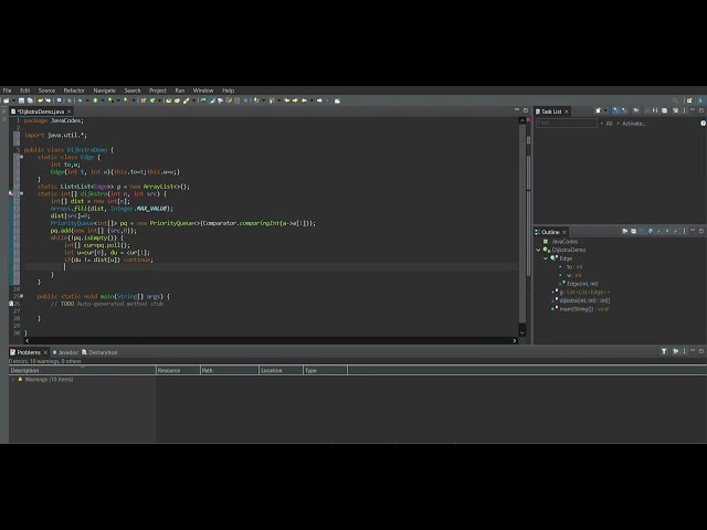 Dijkstra’s Algorithm in Java | Shortest Path using PriorityQueue