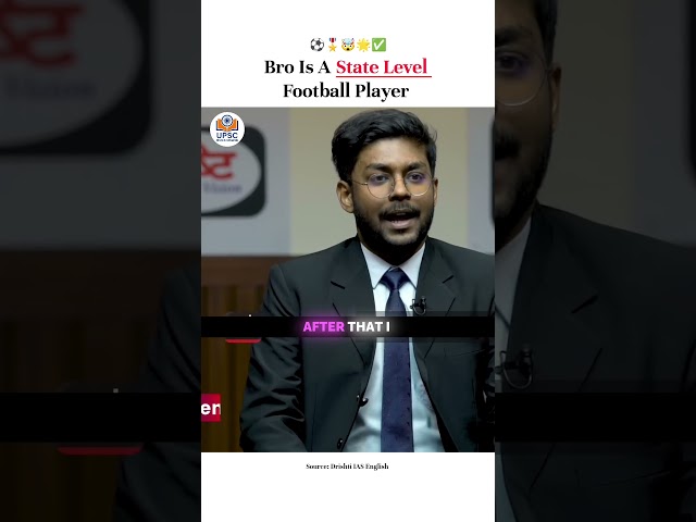 Bro Is a State Level Football Player ⚽😱 | Upsc Interview 🔥 #upsc #viral