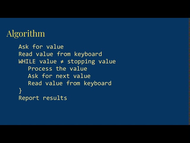 Sentinel Controlled Loops in Java