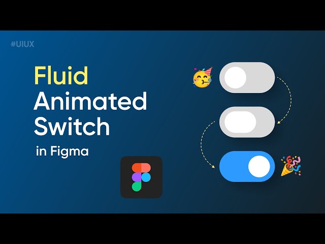 Fluid Animated Switch design in Figma | Toggle switch
