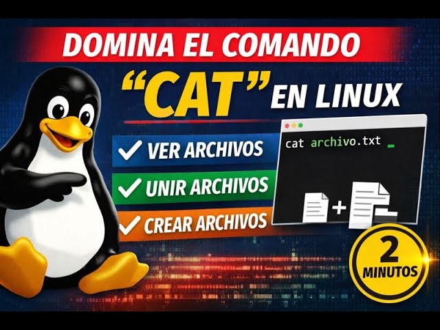 Cómo usar el comando CAT en Linux (guía rápida y clara)