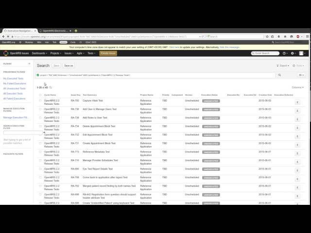 OpenMRS University: Executing a Test Case