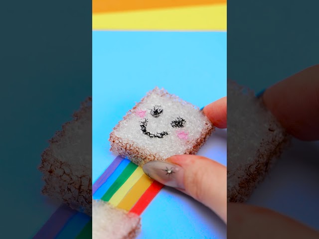 DIY Rainbow That Stretches Forever 🌈🙌 #craft #kidsfun