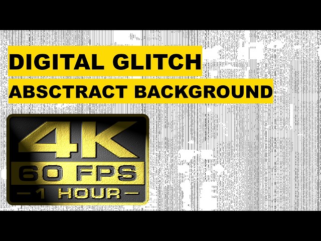 Digital Glitch Patterns #05 | Abstract Background Animation | 4K 60FPS | 1 HOUR