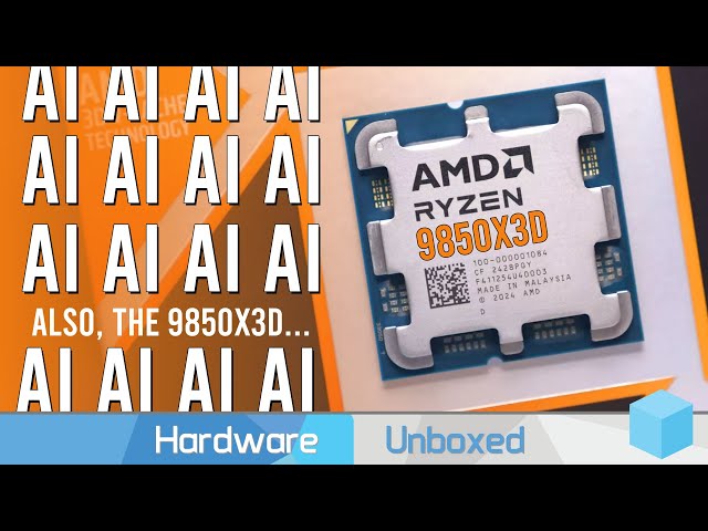 AMD Pauses AI Chat for 1 Second to Launch Ryzen 7 9850X3D