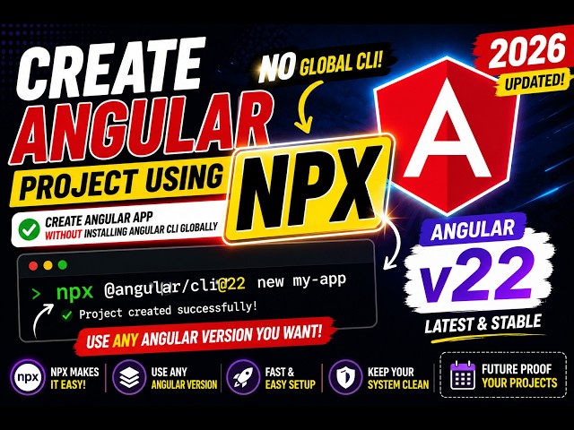 Create Angular Project Without Installing Angular CLI Globally | Using NPX