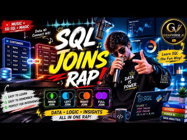 🏆 SQL JOINs Rap 🔥|  Learn INNER, LEFT, RIGHT & FULL JOIN Easily | Data Analyst