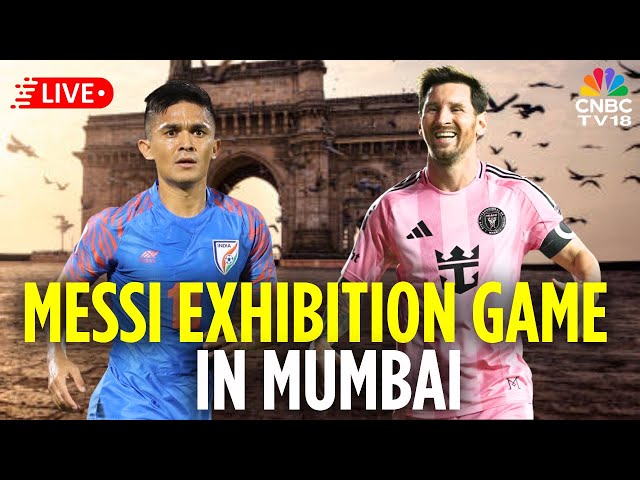Messi in India LIVE: Lionel Messi Attends Exhibition Game in Wankhede Stadium | Sunil Chhetri | N18L