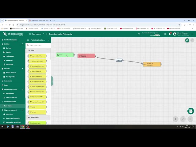 Random data generator - ThingsBoard - Watmonitor