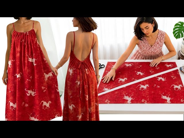 Made a Boutique Style Dress in ONE Hour — No Pattern!